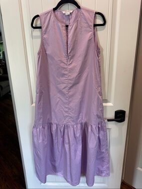 Linen & Layer Lavender Sleeveless Midi Dress
